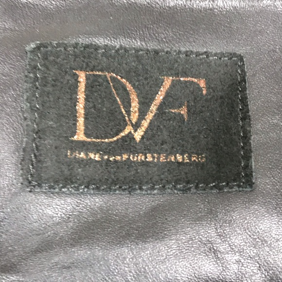 DVF Black Suede Wedge Knee High Boots - Picture 6 of 8